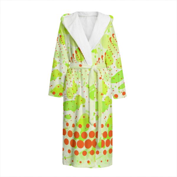 Bunter Bademantel Lani  aus Flanell – flauschig & farbenfroh, Größen S–2XL